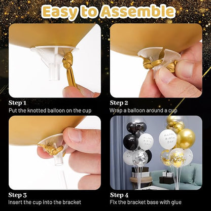 6 Sets Balloon Stand Kits, Balloon Holders Table Centerpieces | Balloon sticks - Image 4