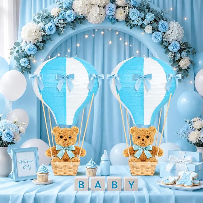 6 Sets Bear Hot Air Balloon Decorations Table Centerpieces - Image 5