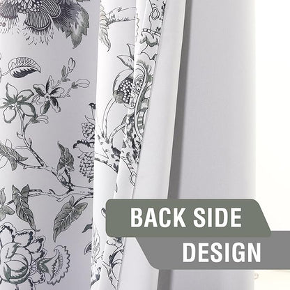 H.VERSAILTEX Blackout Curtains 84 Inch Length 2 Panels Set Floral Print Curtain - Image 6