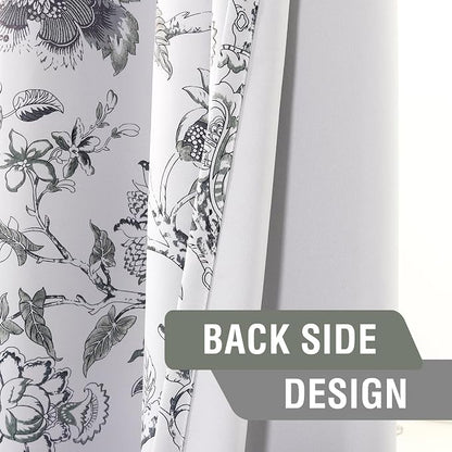 H.VERSAILTEX Blackout Curtains 96 Inch Length 2 Panels Set Floral Print Curtain - Image 6