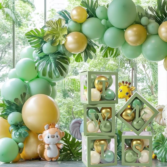 Thyle 5pcs Twins Balloon Boxes Clear Baby Shower Boxes - Image 4