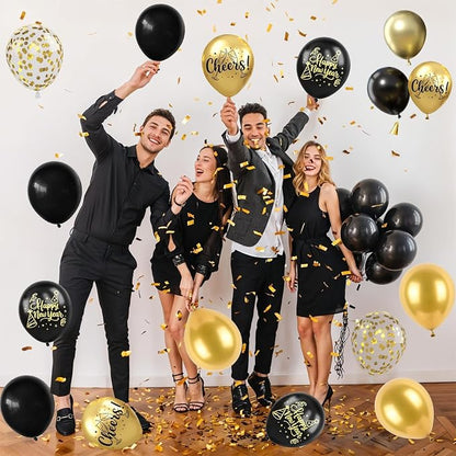 Black and Gold Balloons - Image 5