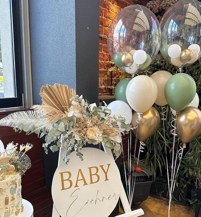 Sage green Balloons - Image 4
