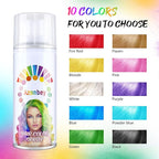 Temporary Natural Hair Color Spray, 1-Day Washable (Blue)