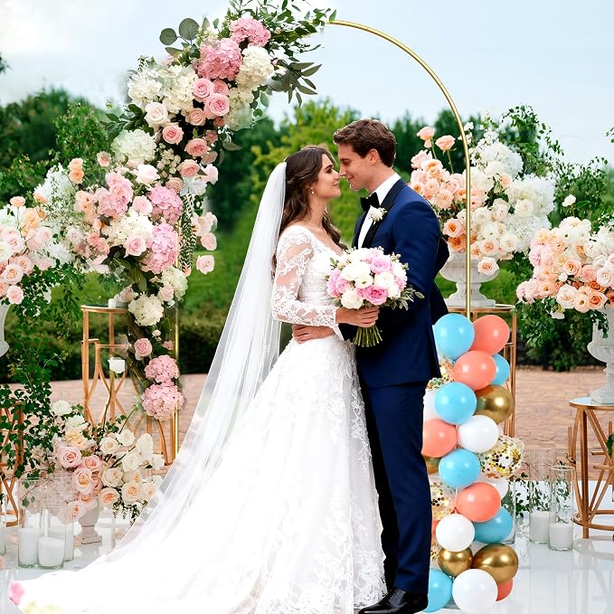 6.6FT Metal Arch Backdrop Stand, Balloon Arches Backdrop Stand - Image 2