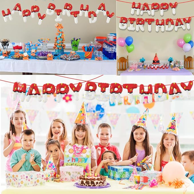 Red White Cartoon Theme Foil Balloons Cartoon Balloons Birthday Party Balloons - Image 6
