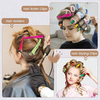 12PCS Hair Clips for Styling - No Crease Hair Clips for Women - Non Slip Duck Billed Hair Roller Clips with Silicone Band - Salon Hair Sectioning Clips