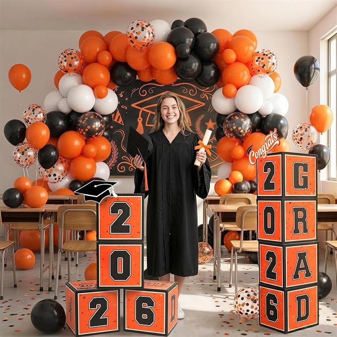 Orange Graduation Decorations 2026 - Image 6