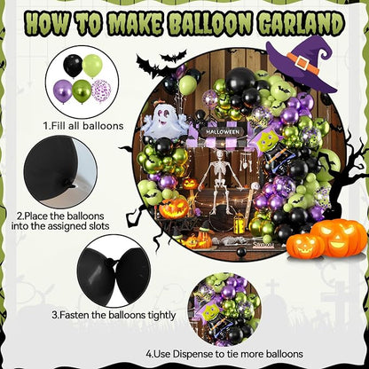 Halloween Balloon Arch Garland Kit - Image 3