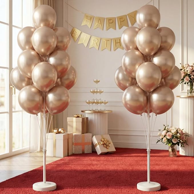 2Sets Metallic Gold Balloon Stand Kit - Image 7