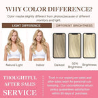 GOO GOO Clip in Hair Extensions Real Human Hair, Remy Human Hair Extensions Clip ins for Women, Natural Human Hair, 18inch 130g 7Pcs, 17A/60A Ash Blonde Highlighted Platinum Blonde