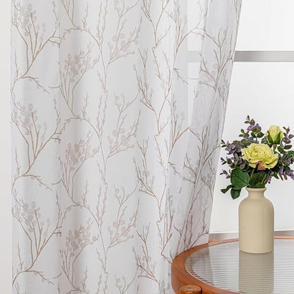 MYSKY HOME Extra Long Sheer Curtains by MYSKYHOME