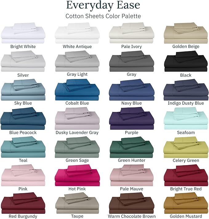California Design Den Standard Queen Size Pillowcase Set - 400 Thread Count, 100% Cotton Sateen, Set of 2 Pillow Covers, Soft and Breathable - Light Grey
