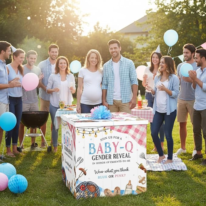 AmazingSpark 28in Giant Gender Reveal Gift Box - Image 6
