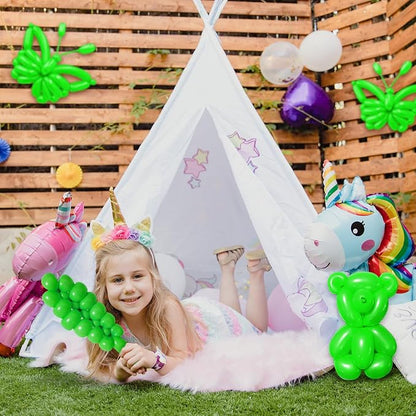 100Pcs Green 260 Balloons, Long Balloon - Image 7