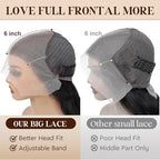 36 Inch 13x6 Lace Front Wigs Human Hair Pre Plucked Real Virgin Human Hair Wig Invisilbe Hairline Tiny Knots 230 Density Straight HD Lace Frontal Wigs 3X Longer Lifespan