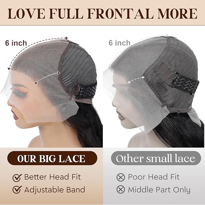 28 Inch Straight HD Lace Front Wigs Human Hair Pre Plucked 14A 230 Density 13x6 Transparent Lace Frontal Wig with Baby Hair Natural Black for Women