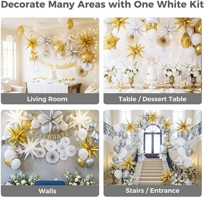 LOVESTOWN 72 PCS Gold Star Balloons, Engagement Gender Reveal Party Decorations - Image 7