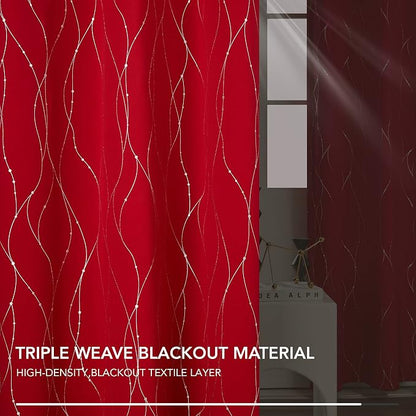 Deconovo Living Room Curtains 95 Inches Long, Thermal Insulated, Room Darkening - Image 6