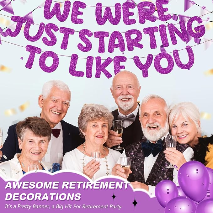 Fulmoon We Were Just Starting to Like You Banner Going Away Party Retirement - Image 4