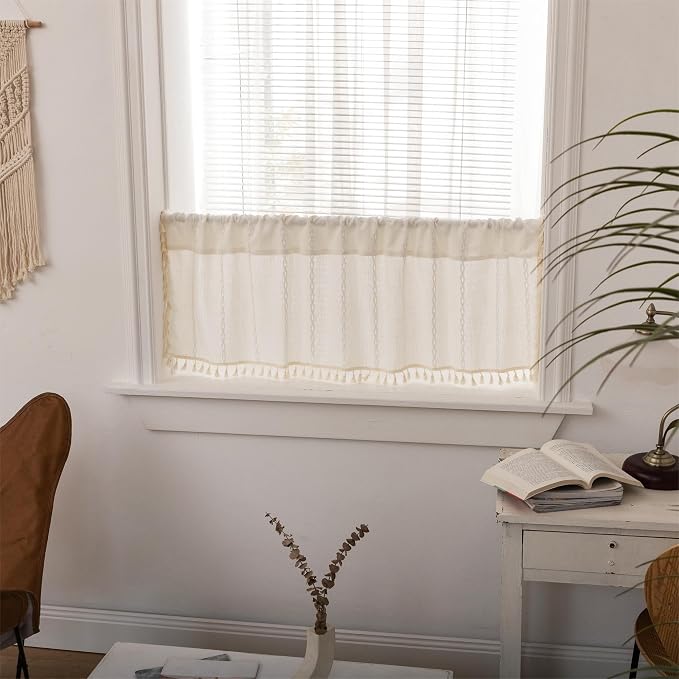 Sutuo Home Boho Valance Curtains 18 inches - Image 5