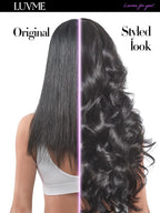 LUVME Straight Seamless 110g 7Pcs Clip in Hair Extensions Full Max with 16inch Remy Human Hair Extensions, Natural Black 100% Real Soft Human Hair