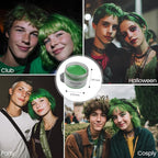 SOVONCARE Green Temporary Hair Color Wax Washable Hair Dye for Men & Women, All-Day Hold Disposable Hair Styling Clays for Party, Cosplay & Daily 4.23 oz