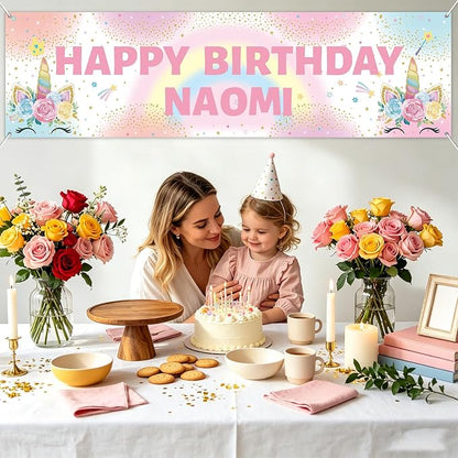 Lonfliness Personalized Birthday Banner Happy Birthday Party Decor Custom DIY - Image 7