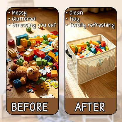 Hot Air Balloon Nursery Foldable Storage Bins Box - Image 6
