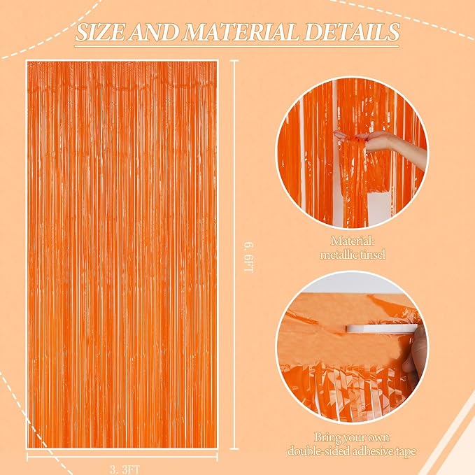 DECOCKRAT 2 Pack Foil Fringe Backdrop - Image 3