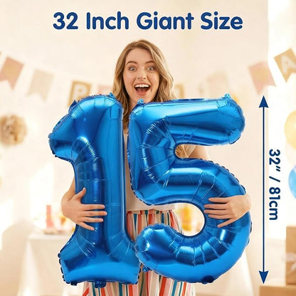 YPSelected 32 Inch Large Foil Helium Number Balloon Birthday Wedding Party 0-9 - Image 3