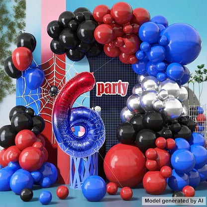 40 Inch Spider Number 6 Foil Balloons - Image 6