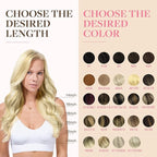 GOO GOO Tape in Hair Extensions Human Hair, 613R Bleach Blonde, 24inch 50g 20pcs, Skin Weft Seamless Invisible, Silky Straight with Thick Ends, Remy Human Hair
