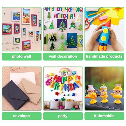268PCS Sticky Tack for Wall Hanging, Double Sided Dots in Different Size - Image 4