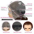 Chocolate Brown Lace Front Wig 13x6 Deep Wave Lace Front Wigs Human Hair Pre Plucked Brown Wig Human Hair 210 Density Frontal Wigs Human Hair Glueless Wig For Women