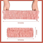 Chuangdi 3 Pieces Spa Headband for Women Facial Makeup Headband Soft Terry Cloth Hairband for Washing Face Mask Spa Shower Gifts(Pink, Gray, Dark Brown)