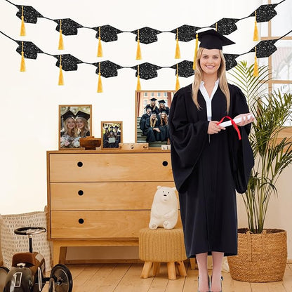 Graduation Decorations 2026, Pre-strung Double-sided Glitter Graduation Banner - Image 6