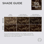 L'Oreal Paris Colorsonic Permanent Hair Dye Cartridge, Vibrant Hair Color for Root Touch Up, Gray Coverage or All Over Color in just 5 Minutes, 5G Medium Gold Brown (Coloring Device Sold Separately)