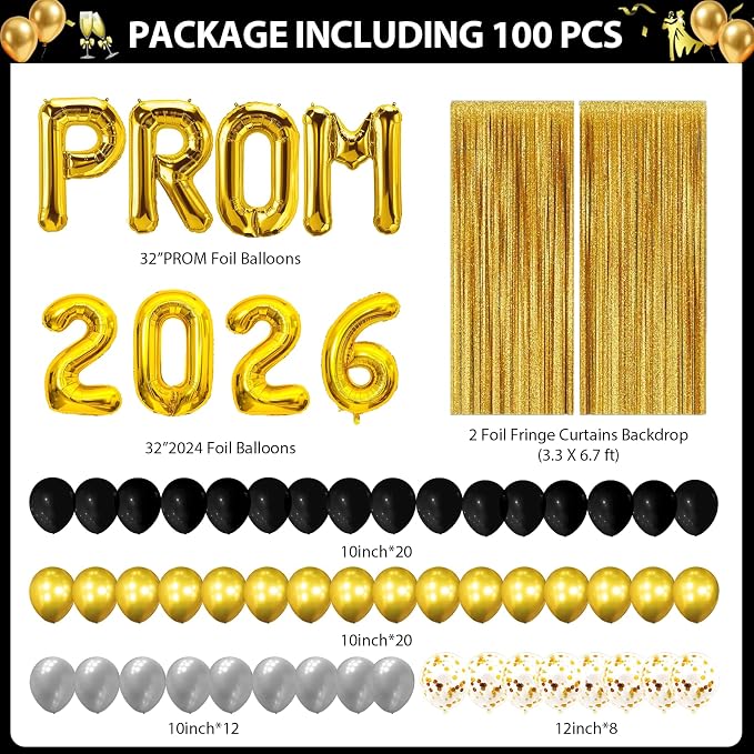 100Pcs Prom 2026 Balloon Boxes Decorations - Image 2