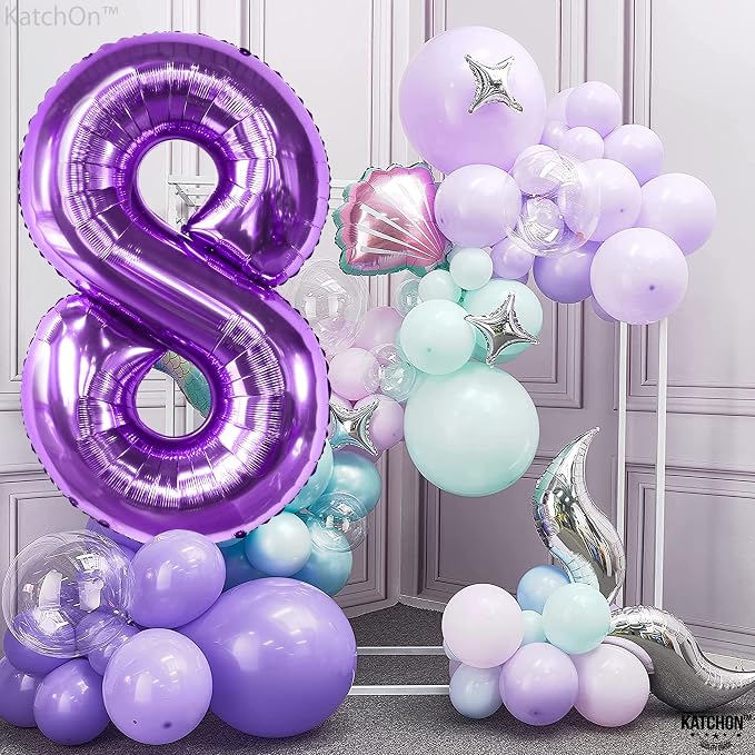 KatchOn Foil Purple 8 Balloon Number - Image 5
