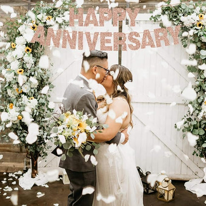 BEISHIDA Glitter Rose Gold 116 PCS A-Z DIY Letter Custom Banner Party Decor | - Image 6