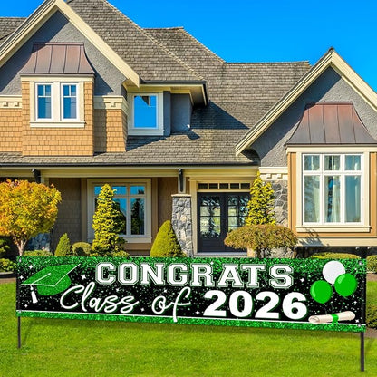 Graduation Decorations 2026 Yard Sign Class of 2026 Banner | Large Congrats - Image 5
