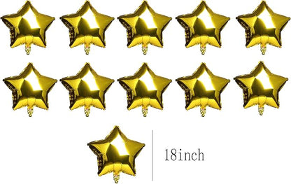 Star-Shaped Balloon, 18inch" Gold Foil Balloon Mylar Balloon, Baby Shower Decor - Image 2