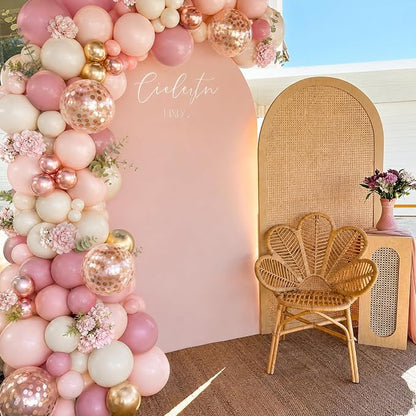 Dusty Rose Pink Balloon Arch Kit - Image 7