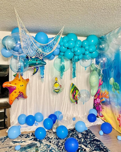 Teal Blue Clear Balloon - Image 4