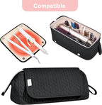 Hair Tools Travel Bag Karsyon Heat Resistant Mat Case Hot Tools Straightener, Curling Iron,Hair Dryers,Haircare Accessories Travel Essentials for Women 2 in 1 Organizer Bags (Black)
