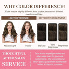 GOO GOO Clip in Hair Extensions Real Human Hair, Remy Human Hair Extensions Clip ins for Women, Natural Human Hair, 14inch 130g 9 Pcs, #2/6 Dark Brown Highlighted Chestnut Brown