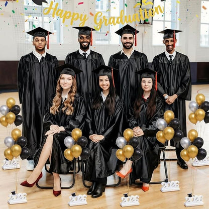 Cinnvoice Graduation Balloon Weights Pack of 6 Resin Grad Cap Balloon Holder - Image 5