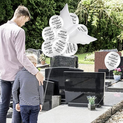 Dove Memorial Balloons to Release in Sky, Biodegradable Funeral Balloons - Image 3
