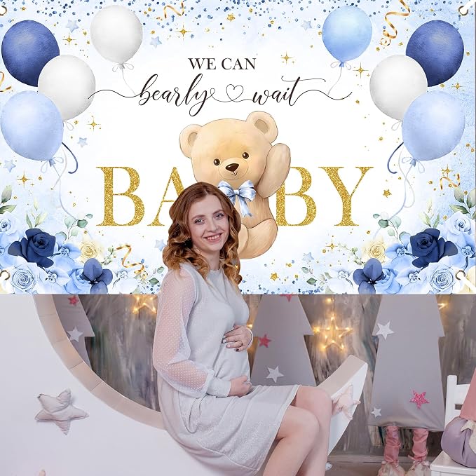 Avezano Bear Baby Shower Backdrop - Image 5